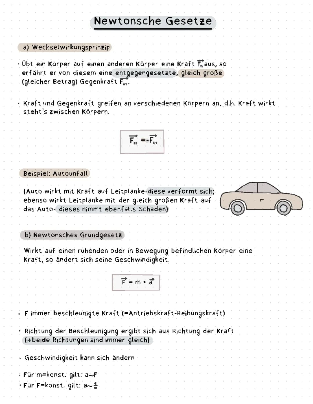 Newtonsche Gesetze 