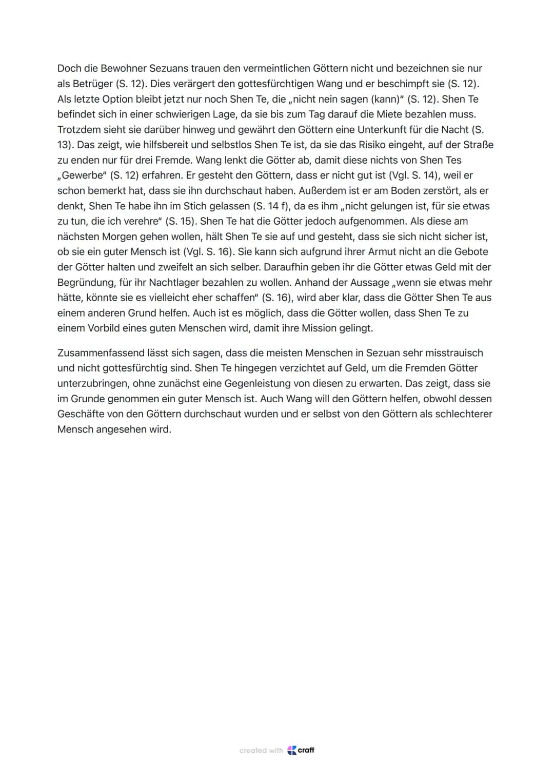 ,,Der gute Mensch von Sezuan" Analyse Vorspiel
Das Parabelstück ,,Der gute Mensch von Sezuan" wurde von Bertold Brecht verfasst und 1943
ura