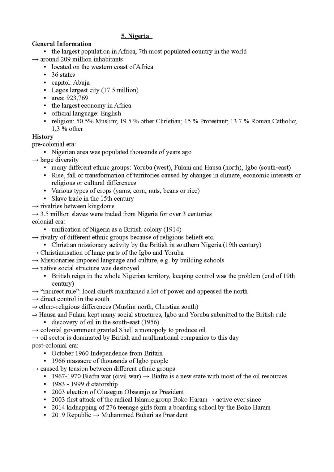 All About Nigeria: Englischunterricht, Abitur, and More - PDF Guide