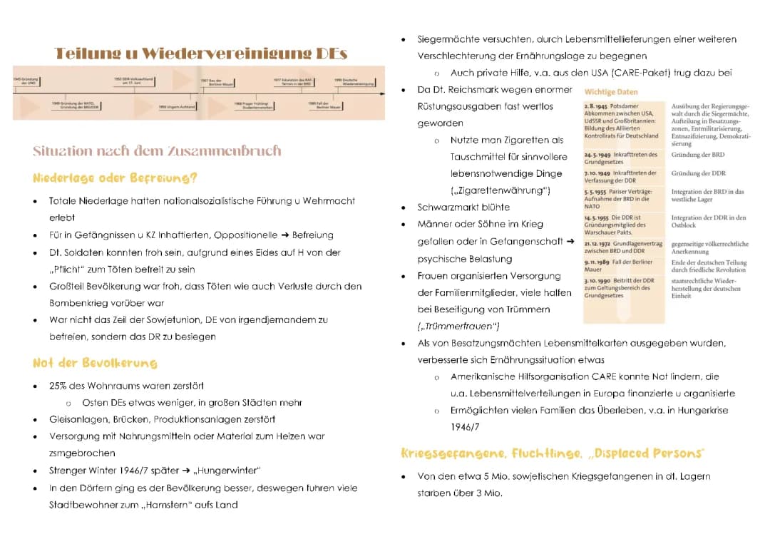Wann endet die Besatzungszeit in Deutschland? Zusammenfassung von 1945 bis zur Wiedervereinigung