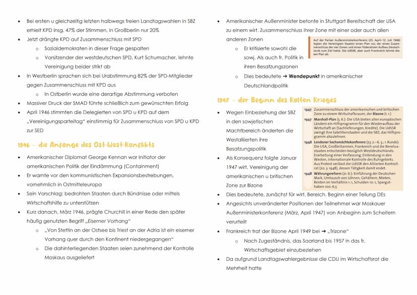 1945 Gründung
●
●
●
Teilung u Wiedervereinigung DES
●
1949 Gründung der NATO,
.
Gründung der BRD/DOR
1953 DDR-Volksaufstand
am 17. Juni
1956