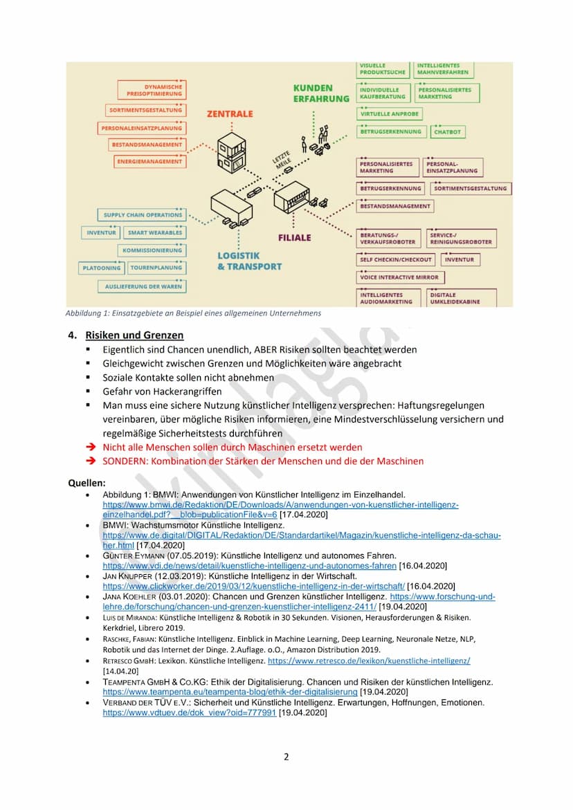 1. Definition
Teilgebiet der Informatik, dass sich mit der technischen Nachbildung menschlicher Intelligenz
befasst.
■
■
■
■
■
■
2. Vergleic