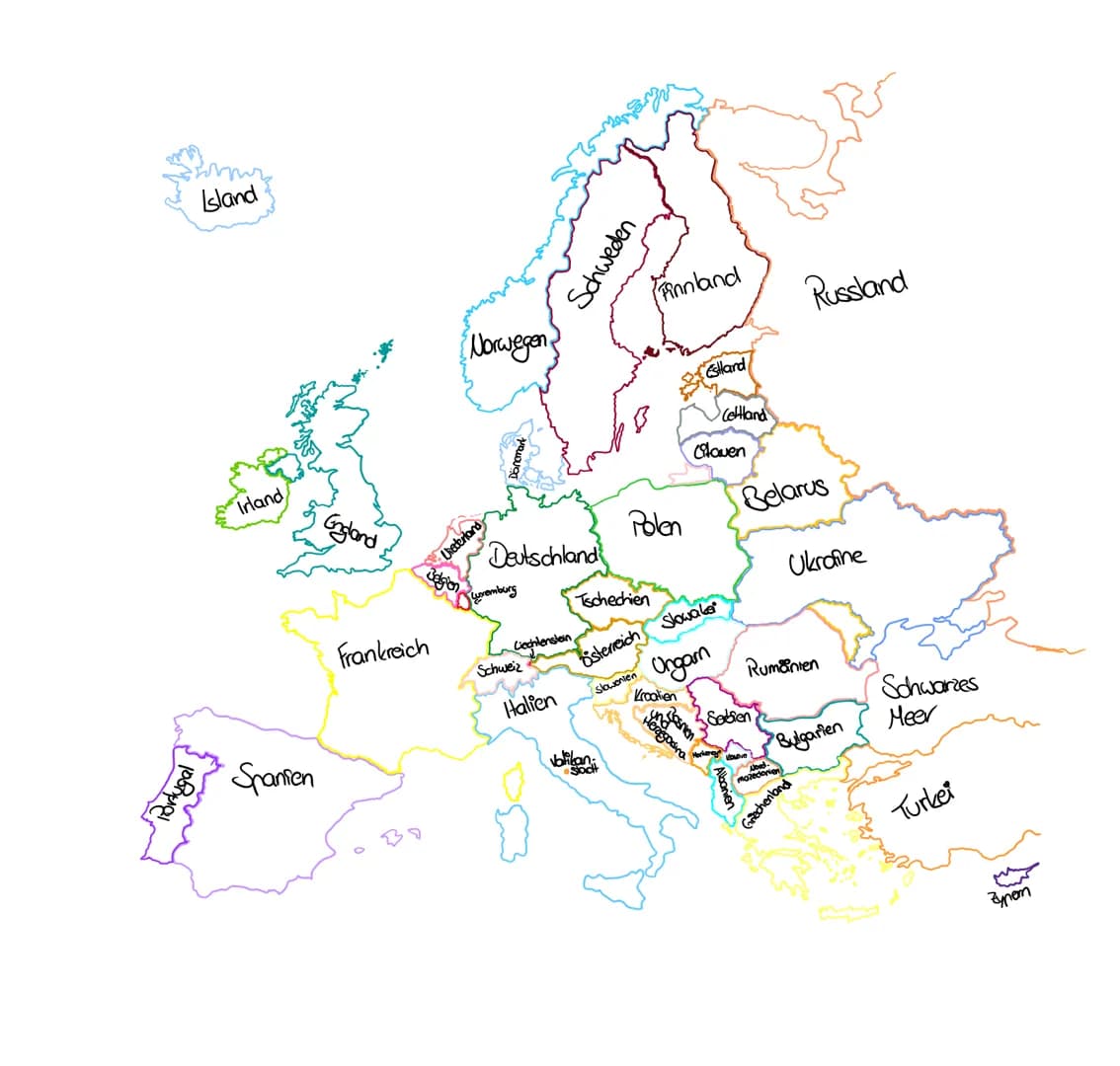 Island
Portugal
Irland
Spanien
England
Frankreich
Norwegen
Deutschland
Unederland
Tuxemburg
Liechtenstein
Schweiz
Halien
игpamups
Tschechien