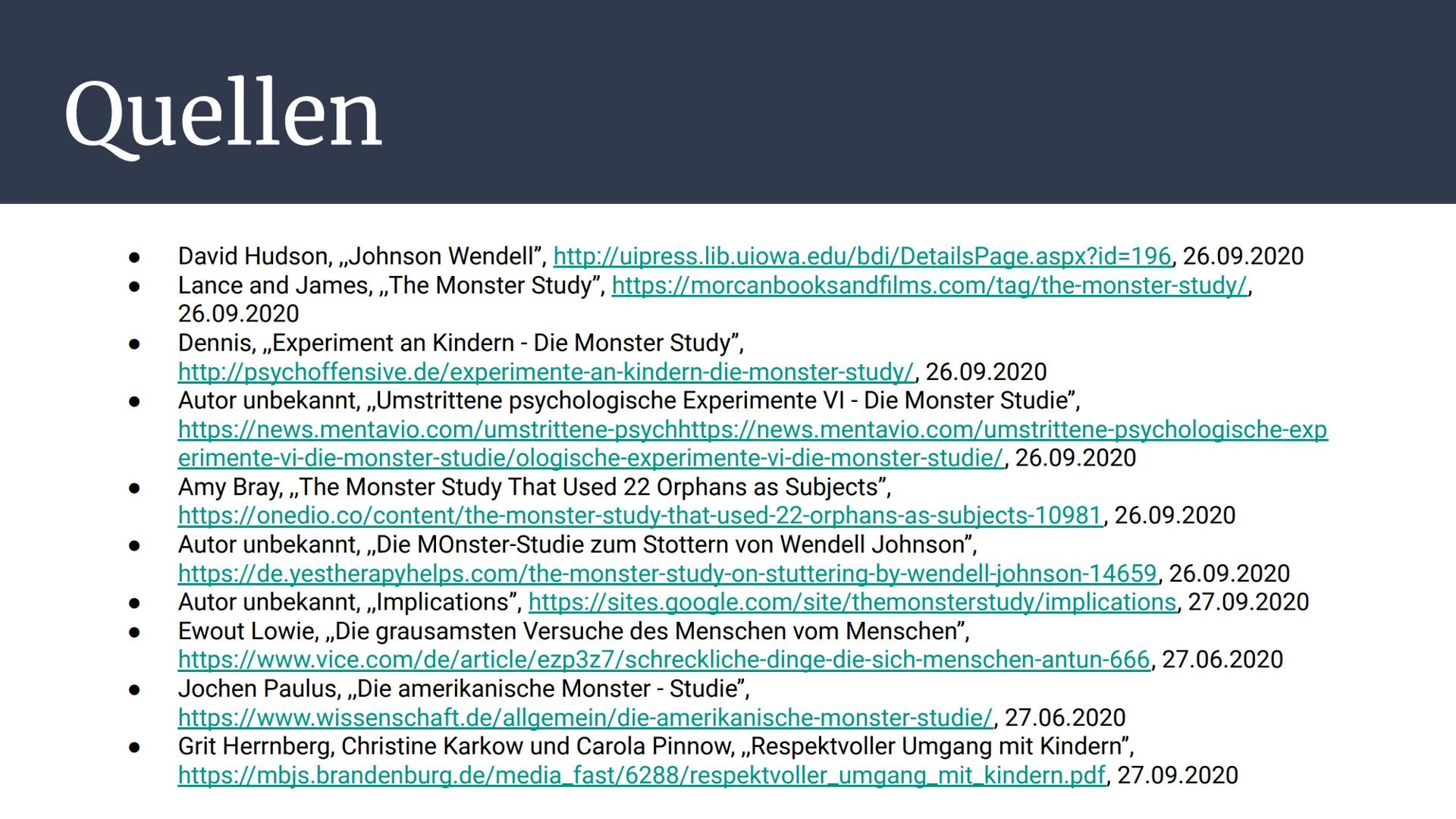 Dhee Womsstleer Studiy
von: Sharon Zikssari 13C
Hat die Studie dazu geführt, dass Kinder von
Sozialpädagogen, nur bis zu einem gewissen
Grad