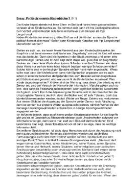 Know Essay „Politisch korrekte Kinderbücher“ thumbnail