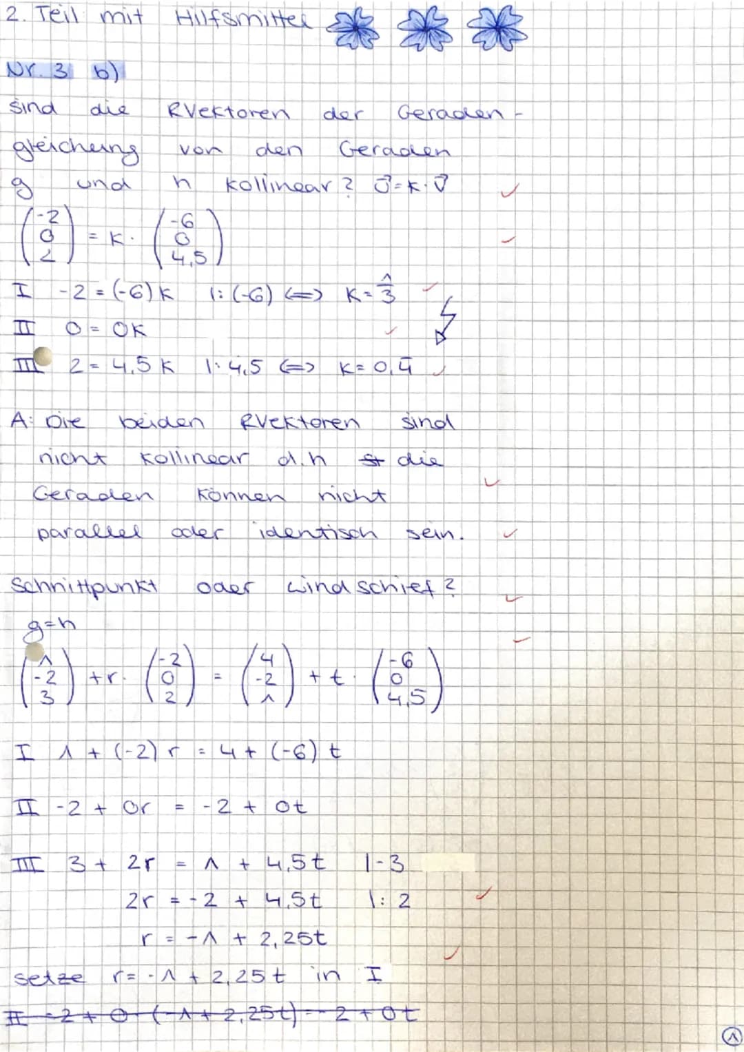 Name:
1-Hilfsmittelfreier Teil
● Abgabe nach spätestens 45 Minuten
Der Lösungsweg muss dokumentiert werden und wird als Teillösung bewertet.