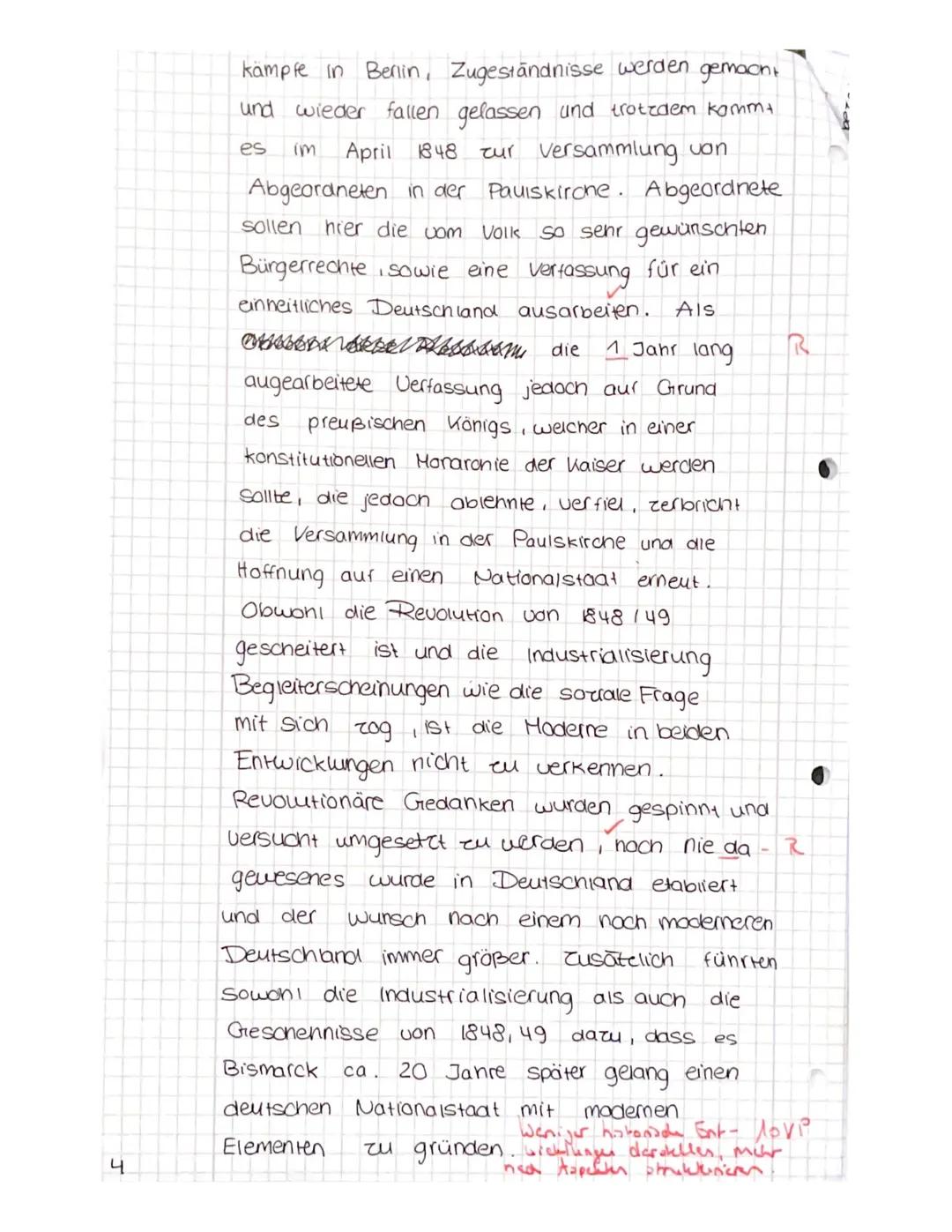 Klausur Nr. 1
Geschichte LK J1
"Deutschland und Europa im 19. Jahrhundert"
16.12.2021
Name: Zoe
Punkte: 23/28 Note: 2 NP Ar
Bitte beantworte