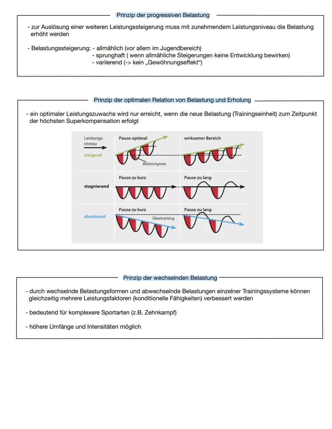 Training
sportliches Training ist die planmäßige und systematische Realisation von Maßnahmen (Trainingsinhalten und
Methoden) zur nachhaltig