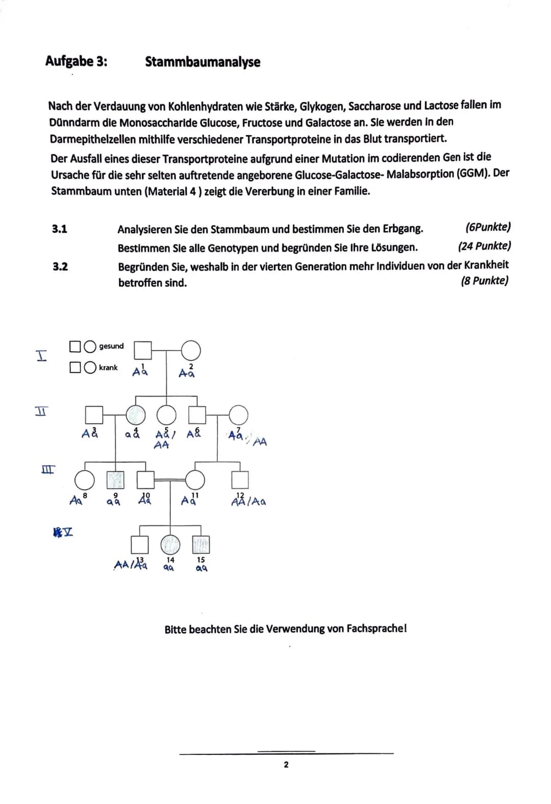 Gesamtschule Rosenhöhe
Date: 13.01.2022
Lehrerunterschrift:
Aufgabe 1:
Be W ertung
Gesamtpunktzahl: 113 Punkte - entspricht der Note: sehr g