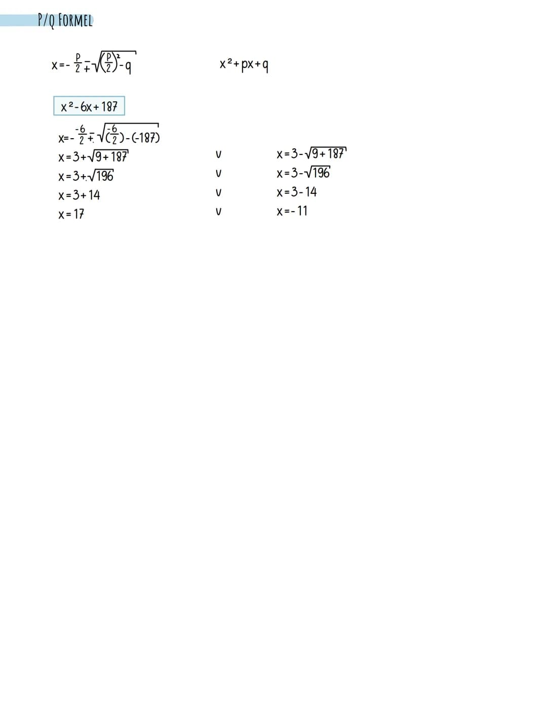 Funktionen und Gleichungen
LINEARE GERADEN
QUADRATISCHE PARABELN
foo=m*x+b
Steigung
/f(x)=3x-1
3x-1=0
3x
= 1
X
= 1/3
NULLSTELLEN BESTIMMEN-
