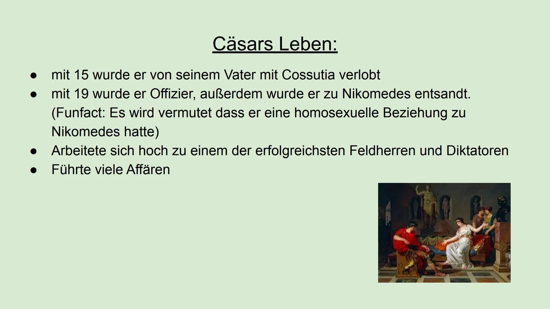 # Caesar und Cleopatra # Aufbau

- Steckbrief/ Biografie Cleopatra
- Steckbrief Caesar
- Beziehung zwischen den beiden
- Cleopatras Selbstmo