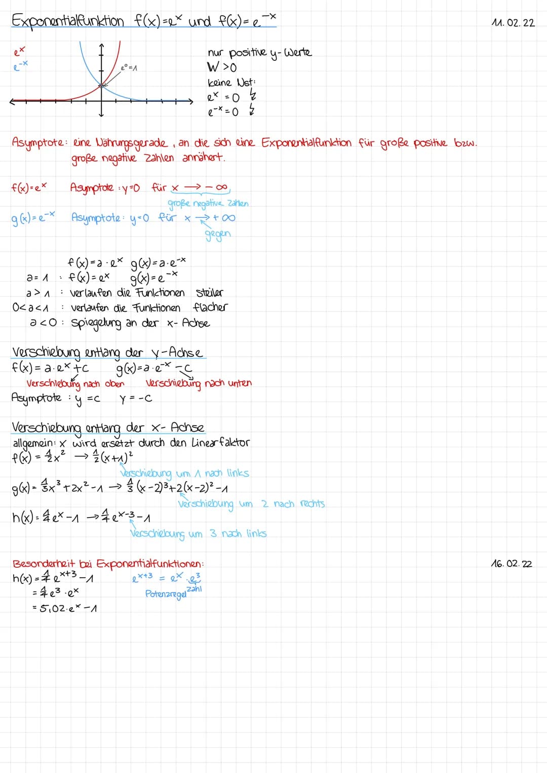 Der Logarithmus - Exponentialgleichung
Bsp.: Geldanlage - Reiskorn
Start mit 1€; Verdoppelt sich in jedem Jahr
1€
1. Jahr
2. Jahr
a = b
Basi