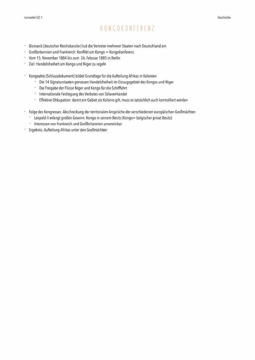 Lernzettel Q2.1
REGIERUNGSWANDEL UNTER WILHELM II
Hintergrund
-1888 wird Wilhelm II Kaiser
Folgende Entlassung Bismarcks (gegenteilige Inter