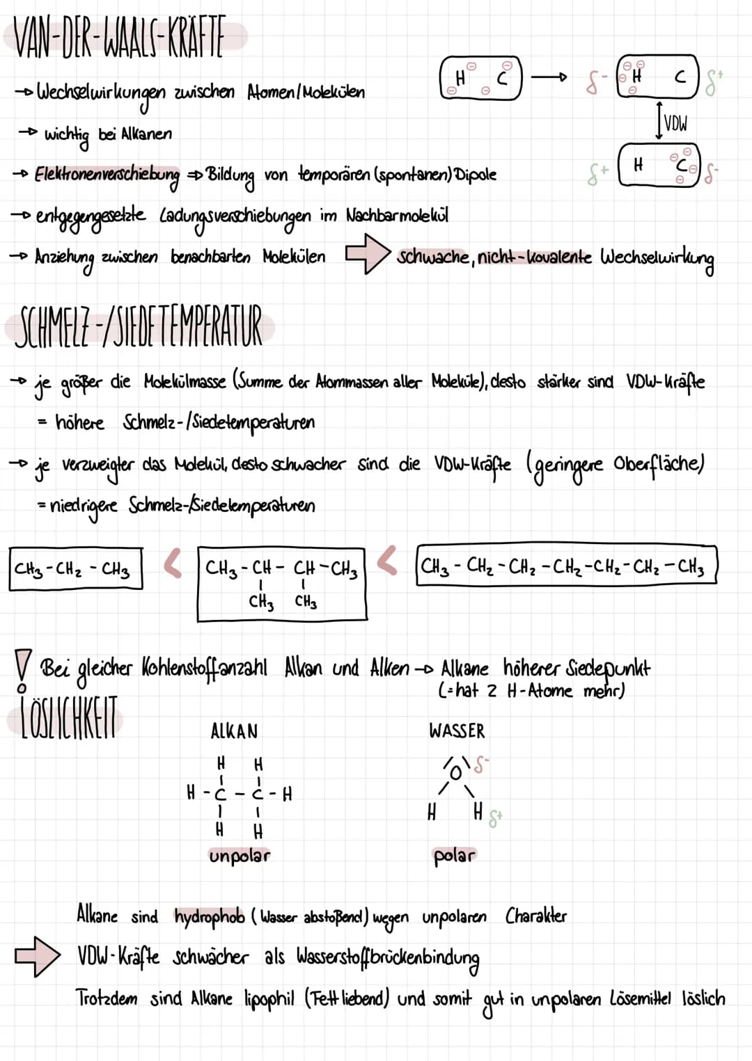 Q1.1 KOHLENWASSERSTOFFE
-ALKANE
nur C-C Enfachbindungen
Bindungswinkel: 109,5°
immer tetraedisch
frei drehbar
Cn H₂n+2
HOMOLOGE REME
KONSTIT