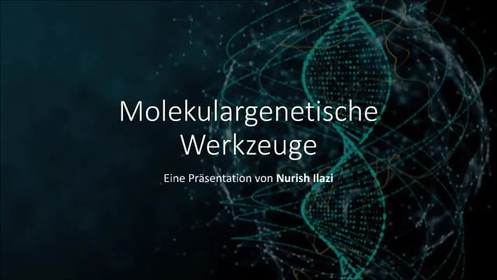Know Molekulargenetische Werkzeuge thumbnail