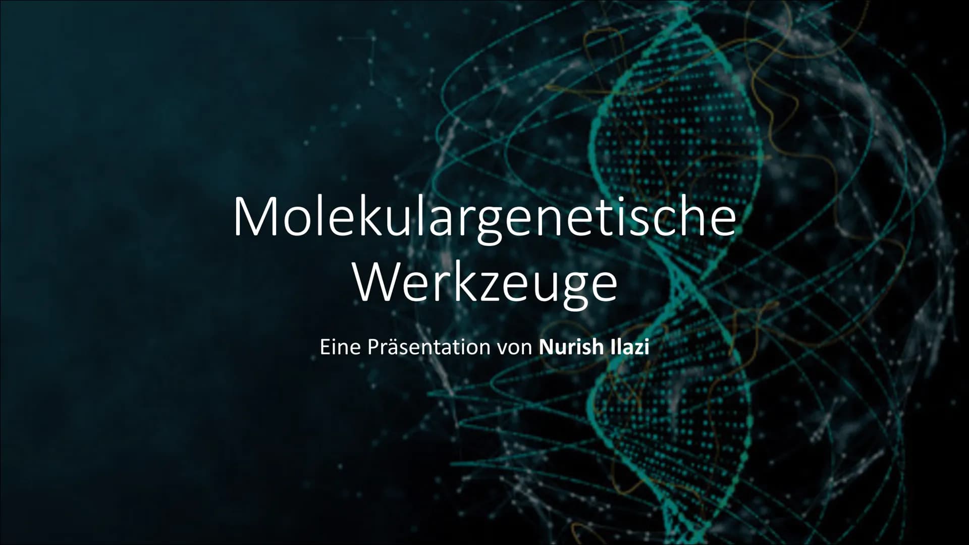 Molekulargenetische
Werkzeuge
Eine Präsentation von Nurish Ilazi Inhaltsverzeichnis
Kapitel 1: PCR
• Kapitel 2: Restriktionsenzyme und die T
