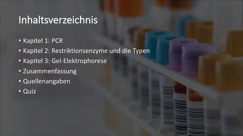 Molekulargenetische
Werkzeuge
Eine Präsentation von Nurish Ilazi Inhaltsverzeichnis
Kapitel 1: PCR
• Kapitel 2: Restriktionsenzyme und die T