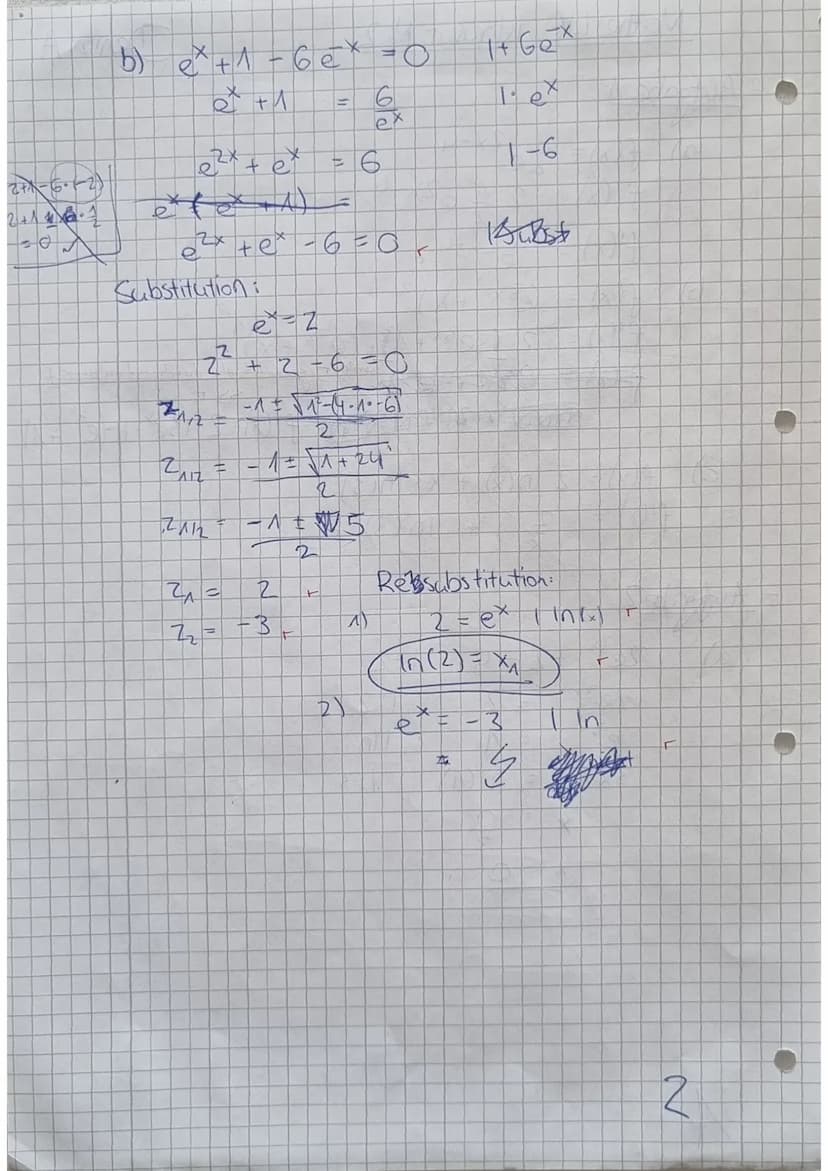 Mathe LK 11.1
Name: Deniz A.
Klausur Nr. 2
Aufgabe 1 (3 Punkte)
Bestimme jeweils die Funktionsgleichung von f'.
a) f(x) = ²x-4
b) f(x) = (e³