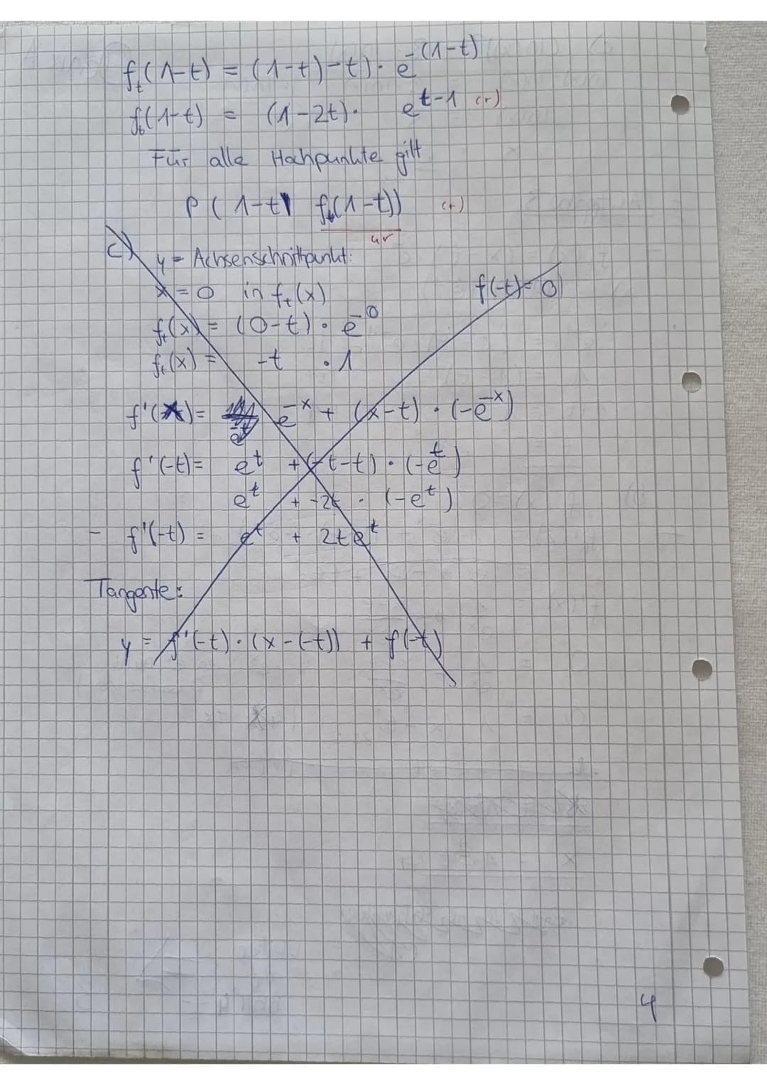 Mathe LK 11.1
Name: Deniz A.
Klausur Nr. 2
Aufgabe 1 (3 Punkte)
Bestimme jeweils die Funktionsgleichung von f'.
a) f(x) = ²x-4
b) f(x) = (e³