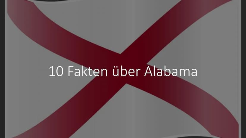 Der
Bundesstaat
Alabama
Von Maurus Kurzmeier
Welcome to
Sweet Home
Alabama
Governor Kay Ivey
wa Inhaltsverzeichnis
Name
Bevölkerung
Name
Bev