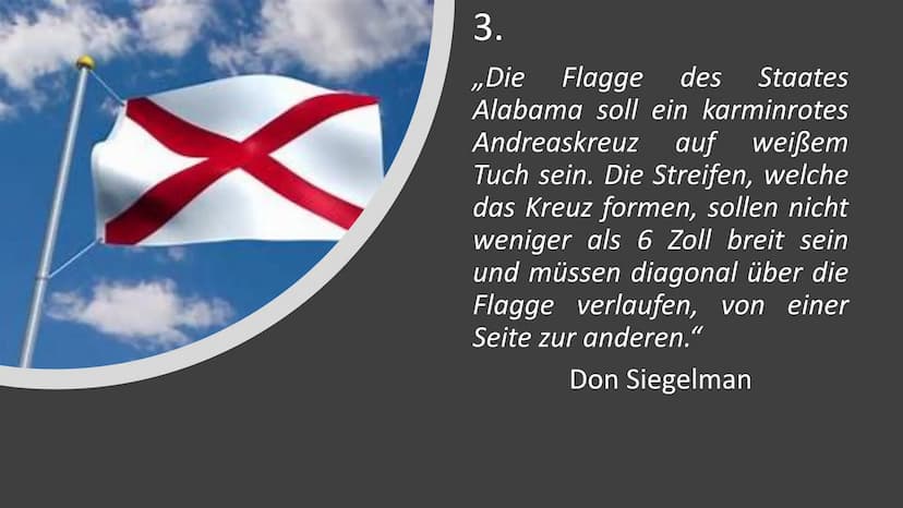 Der
Bundesstaat
Alabama
Von Maurus Kurzmeier
Welcome to
Sweet Home
Alabama
Governor Kay Ivey
wa Inhaltsverzeichnis
Name
Bevölkerung
Name
Bev
