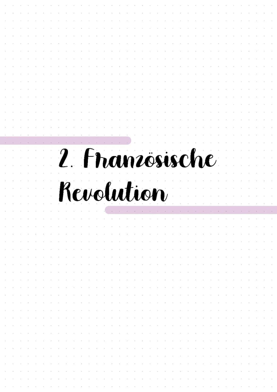 Französische Revolution Oberstufe