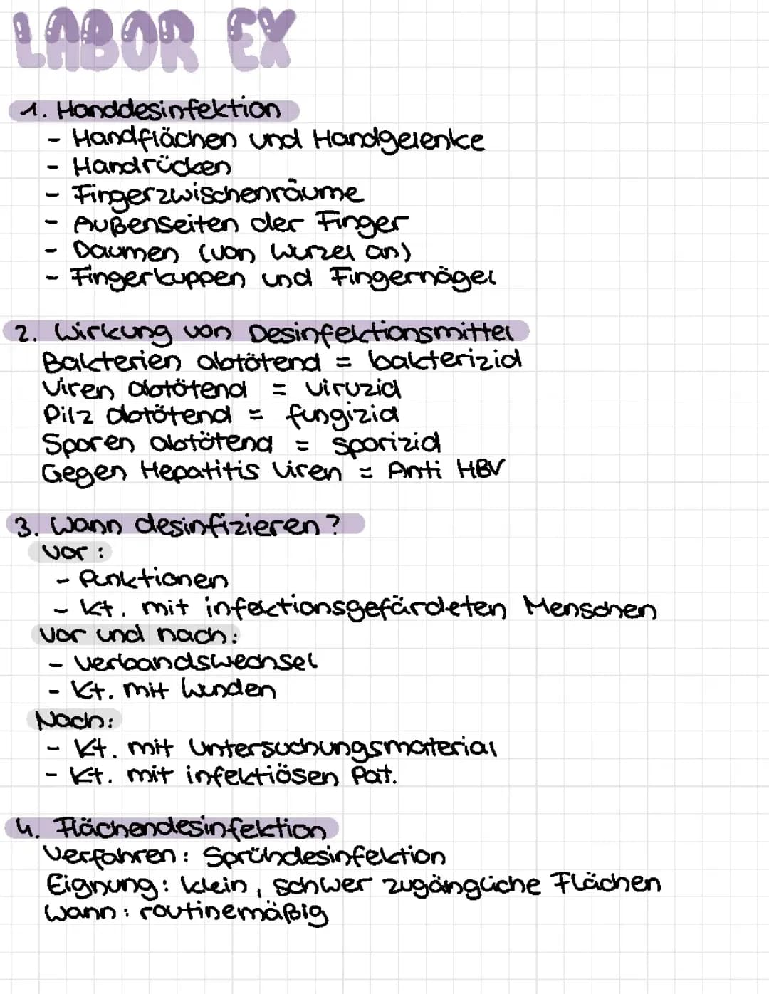 Desinfektion und Sterilisation 
