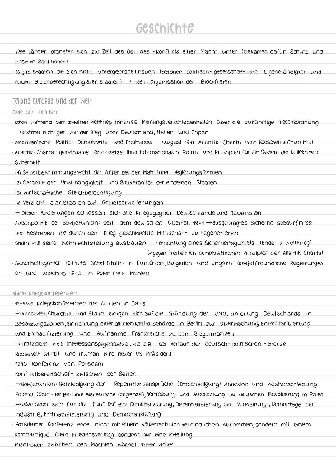 Geschichte
Die Entstehung des Kalten Krieges & die bipolare Welt nach 1945
Begriff des Kalten-Krieges
Als "Kalten Krieg" bezeichnet man eine