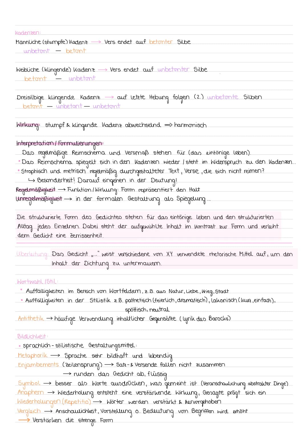 GEDICHTSANALYSE
Aufgabe 1
Einleitung
Einleitungssatz: Das Gedicht „(Titel)", welches von (Autor) verfasst und im Jahr (Erscheinungsjahr)
ver