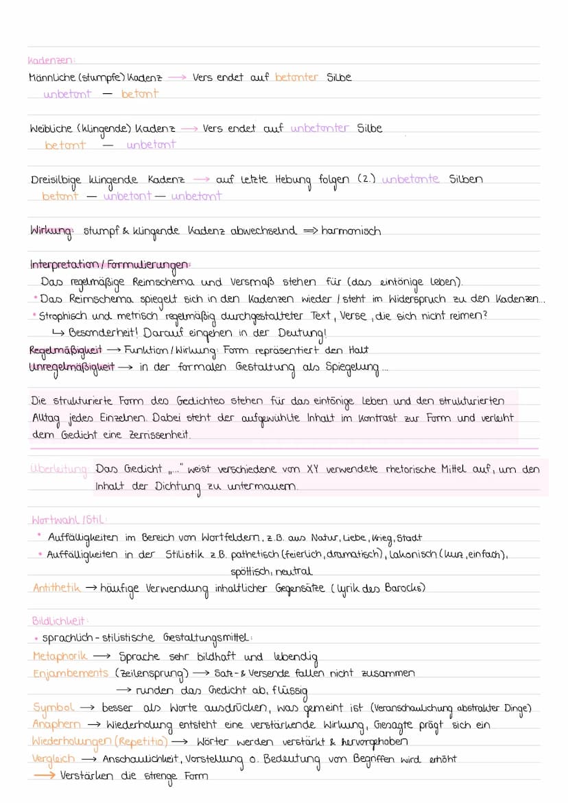 GEDICHTSANALYSE
Aufgabe 1
Einleitung
Einleitungssatz: Das Gedicht „(Titel)", welches von (Autor) verfasst und im Jahr (Erscheinungsjahr)
ver
