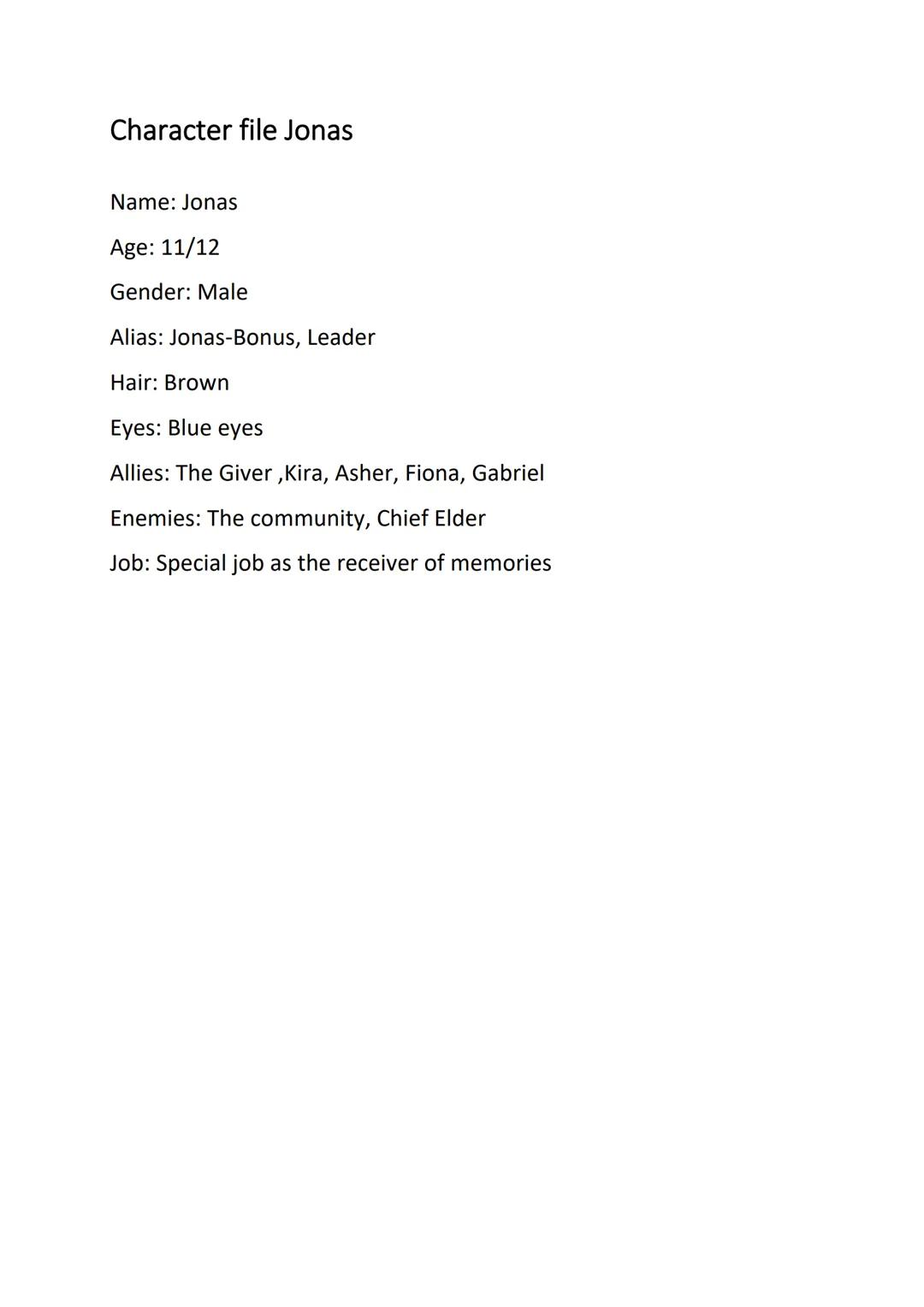 The
Giver
Lote Lovry First impression........
Titles for the chapter:...
List of characters:
Another Point of View Father Chapter 14.
Diary 