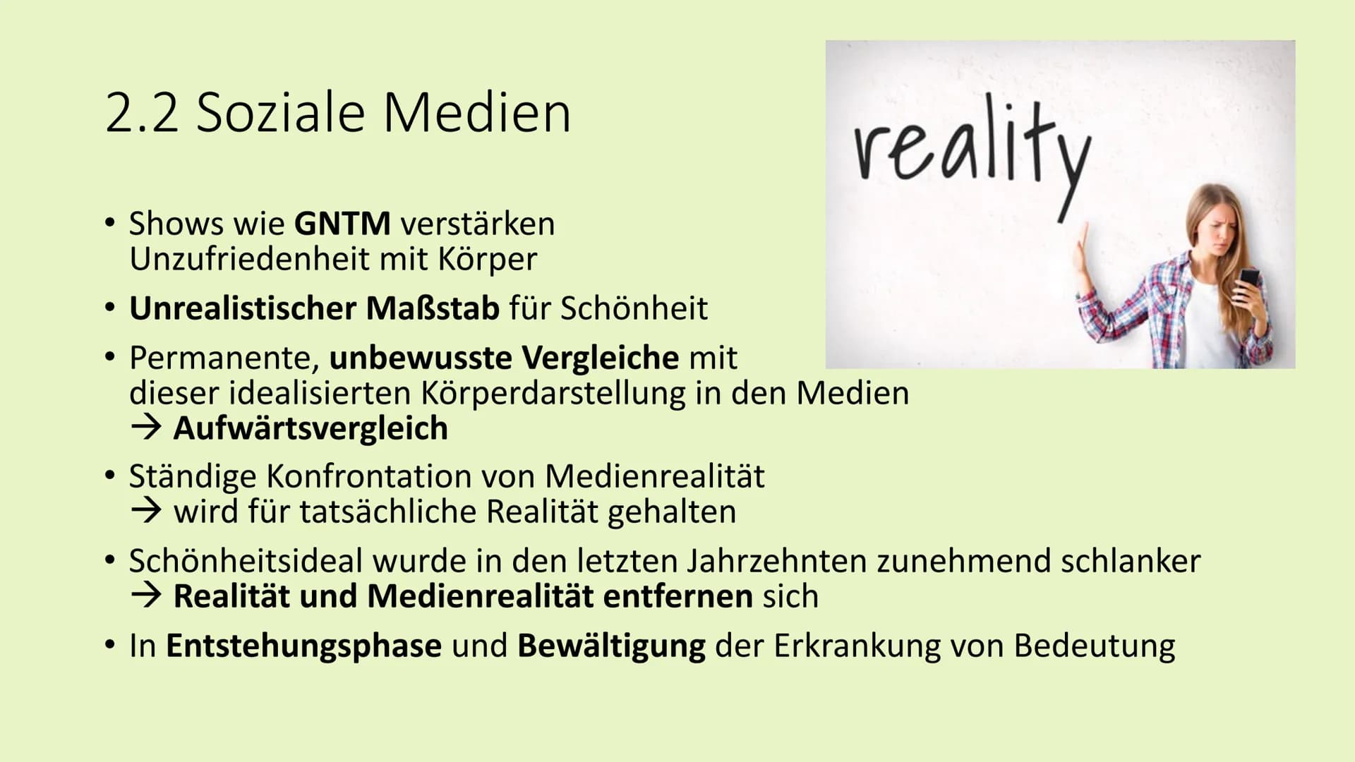 Essstörungen
►Welche Rolle spielt der mediale Schönheitswahn
bei der Entwicklung einer Essstörung?
79
91 Gliederung
► 1. Essstörung
► 2. Äti