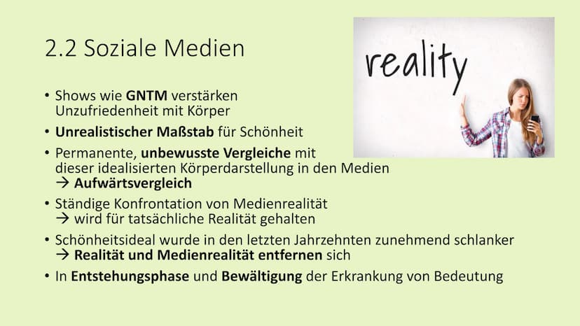 Essstörungen
►Welche Rolle spielt der mediale Schönheitswahn
bei der Entwicklung einer Essstörung?
79
91 Gliederung
► 1. Essstörung
► 2. Äti