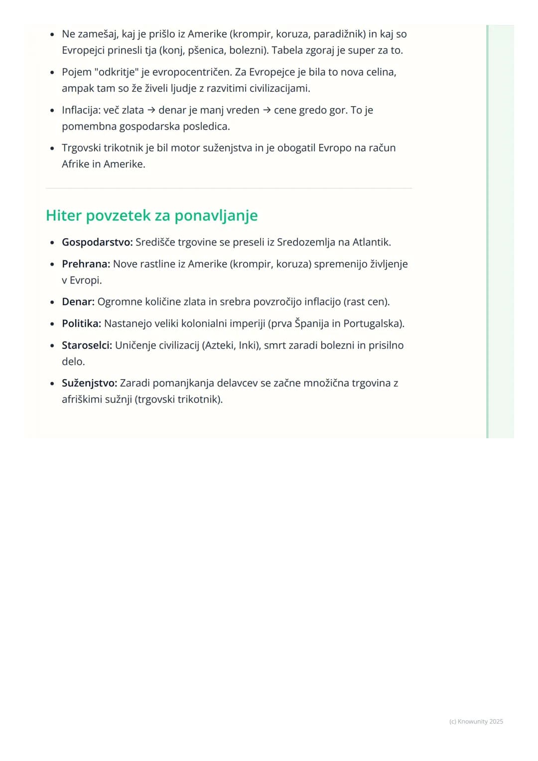 # Posledice odkritij za Evropo in
svet

Uvod v posledice odkritij

Velika geografska odkritja so popolnoma spremenila svet. Odkritje Amerike