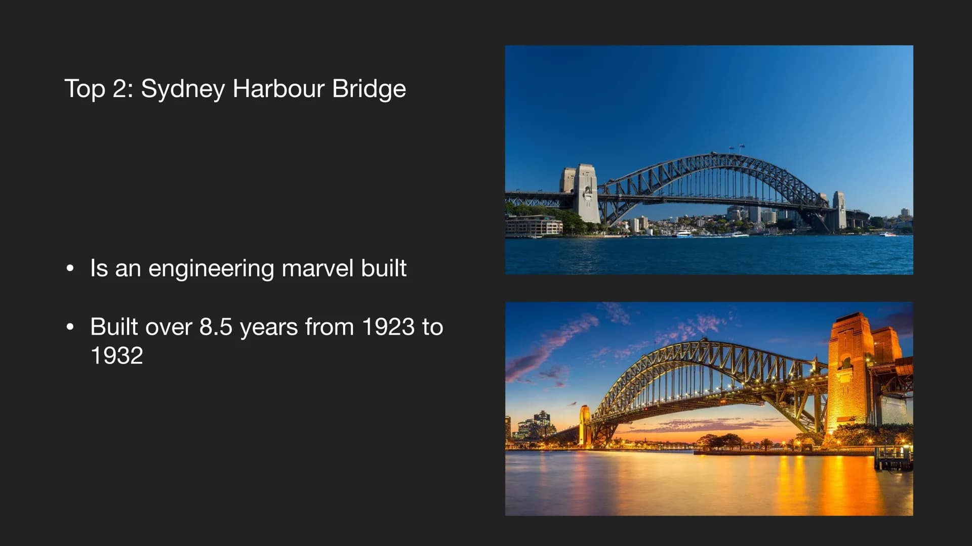 Sydney 1. Overall facts
2. History
3. Population
4. Sights
5. Climate
Table of contents
6. Festivals
9-1-1-1-1 ●
• It's on the east cost of 