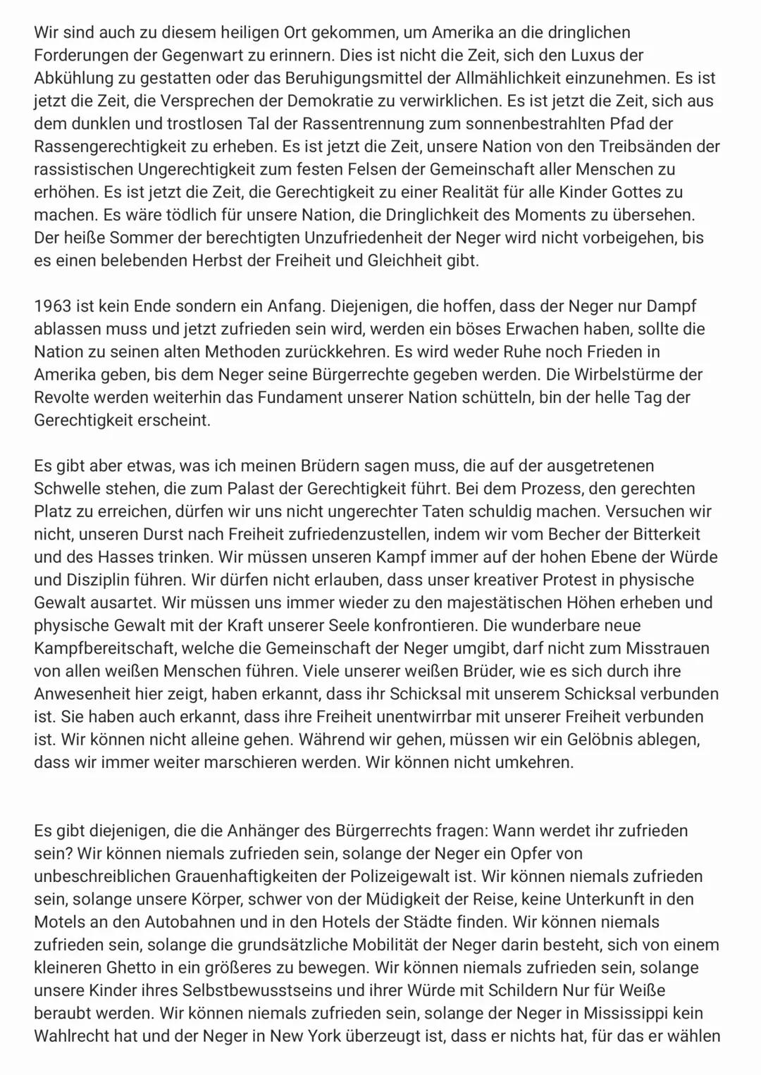 Rede
von
Dr. Martin Luther King
Traum in
Ich habe
einen
Prof Styx
Am 28. August 1863 hält Martin Luther
King
Cine.co
Ansprache
vor einem
Pab