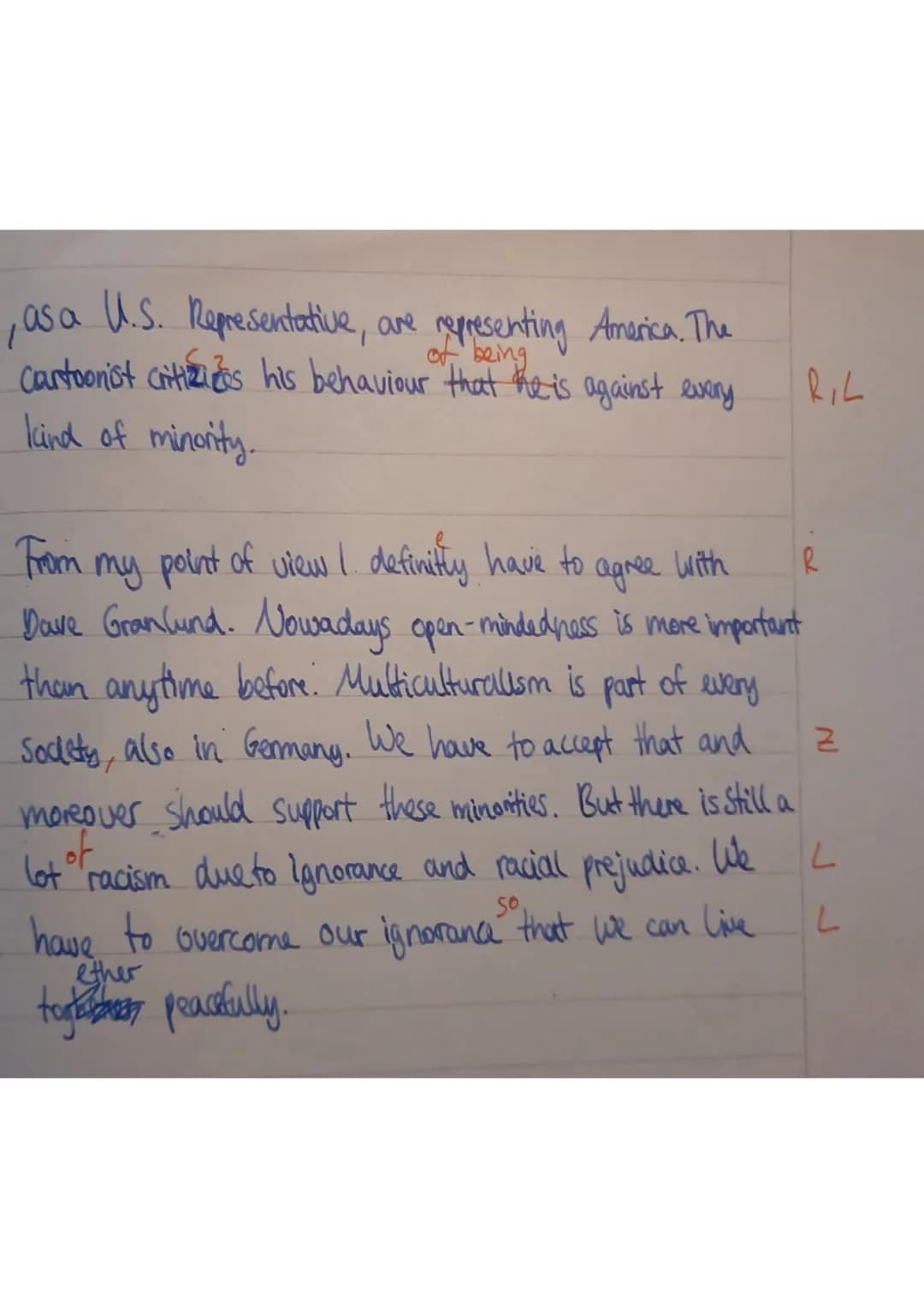 10a English - 1
They
I Listening comprehension
Watch the following part of the Daily Show carefully.
Answer the questions below with only a 