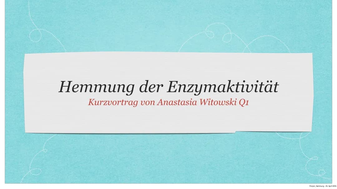 Enzymhemmung 