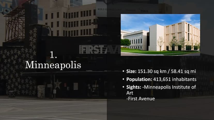 MINNESOTA
- Handout-
General information
Name: Minnesota
Nickname: The North Star State, Land of 10,000 Lakes
Capital: Saint Paul
Population