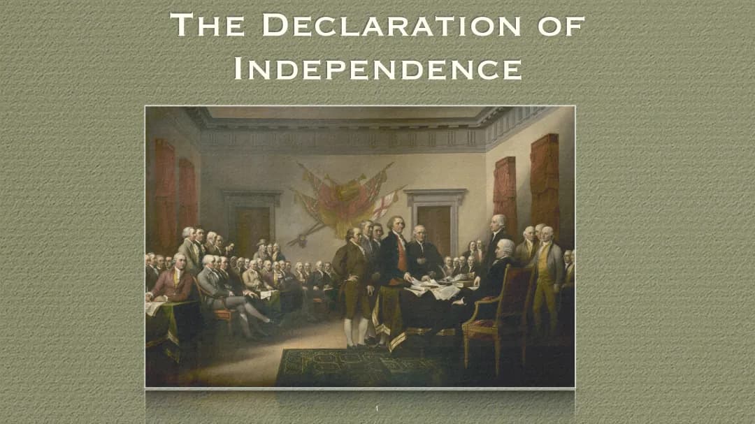 The Declaration of Independence 