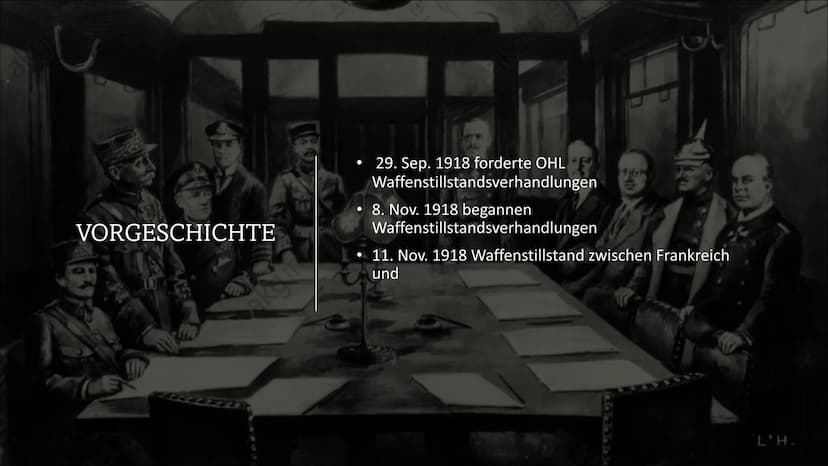 Ein gelungener
Frieden?
DER VERSAILLER
VERTRAG GLIEDERUNG
1.
2.
3.
4.
•
Vorgeschichte
Big Four und deren Ziele
Wilson 14- Punkte Programm
In
