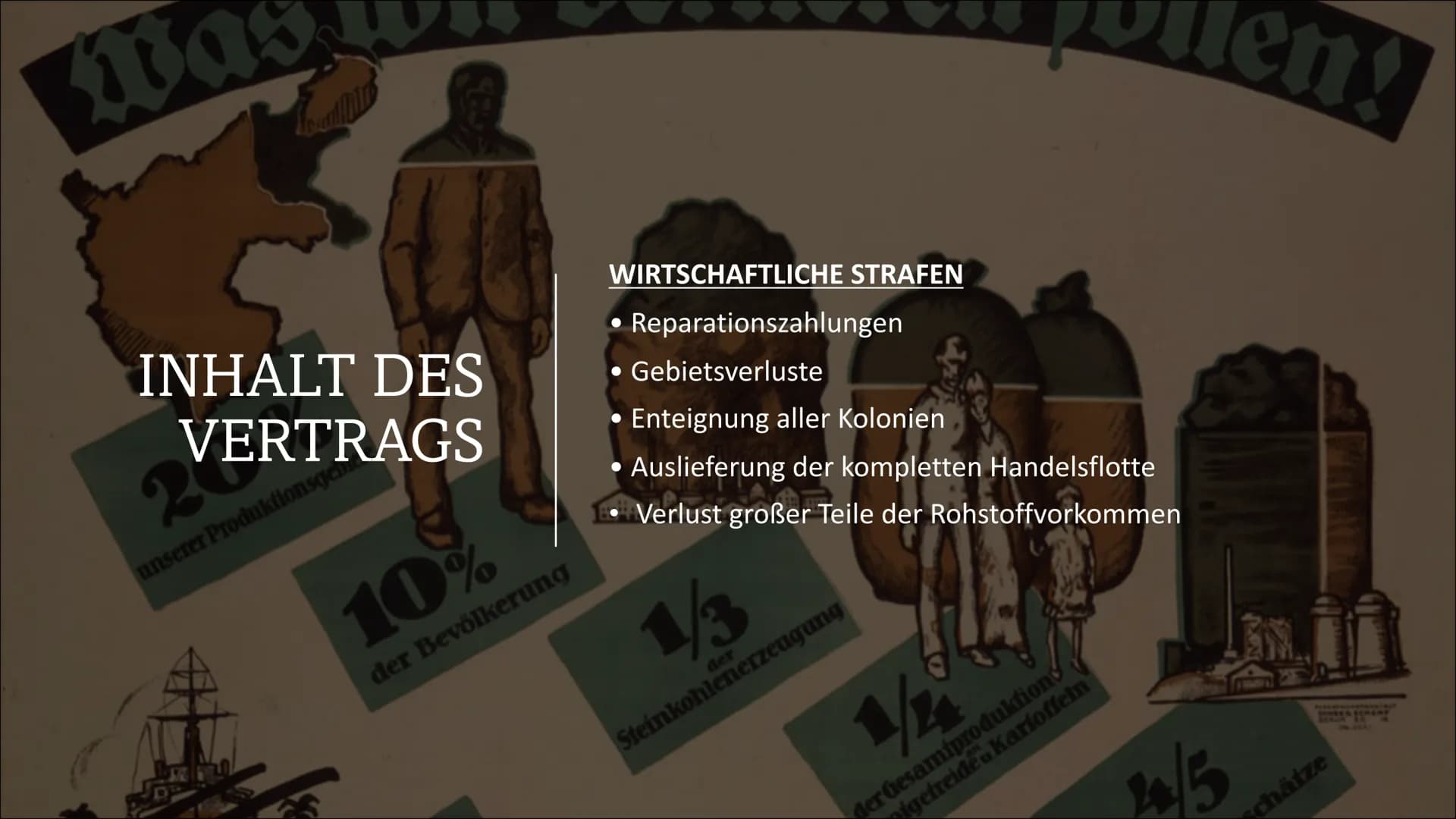 Ein gelungener
Frieden?
DER VERSAILLER
VERTRAG GLIEDERUNG
1.
2.
3.
4.
•
Vorgeschichte
Big Four und deren Ziele
Wilson 14- Punkte Programm
In