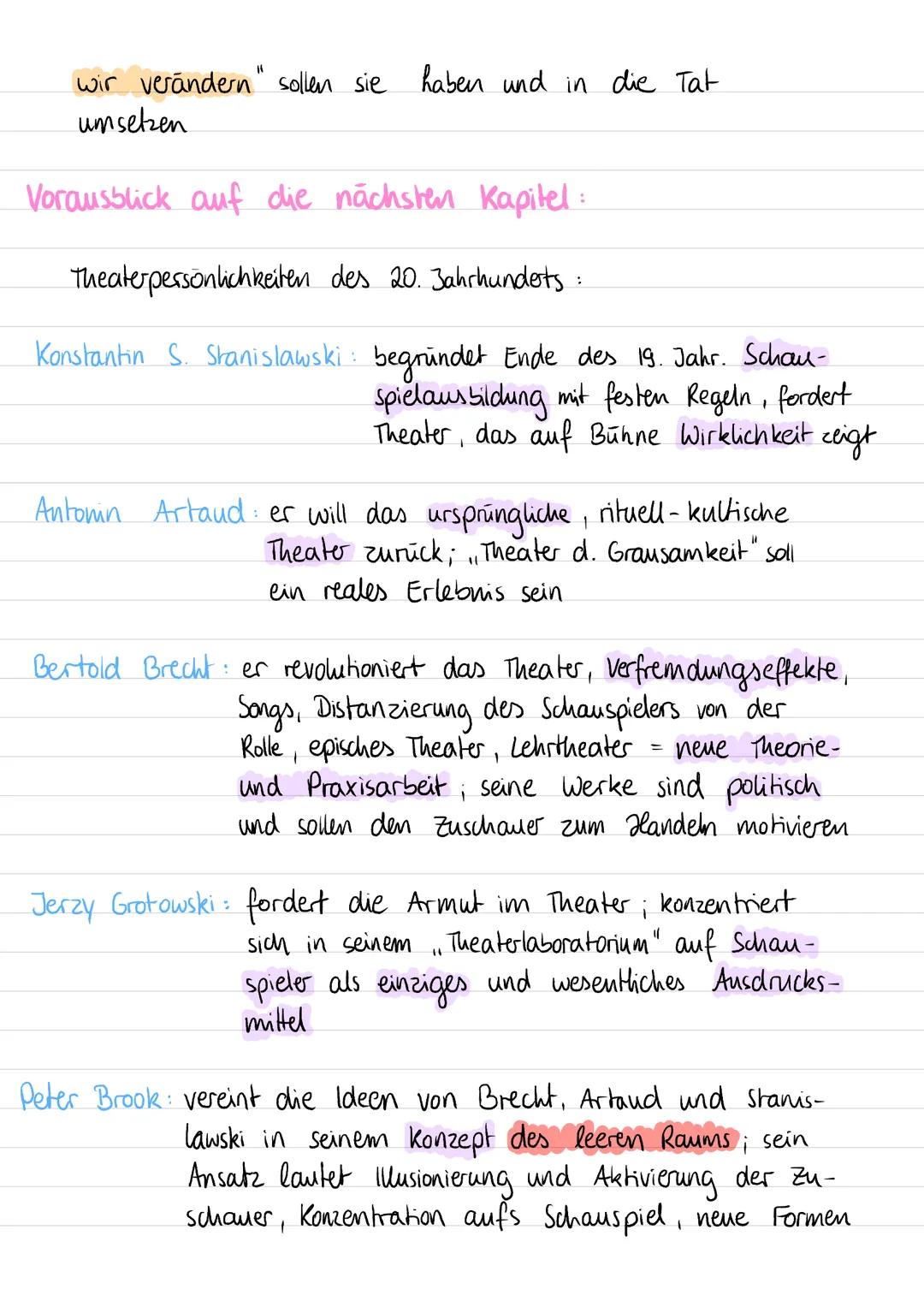 Theatertheonen des 20. Jahrhunderts
Im 20. Jahrhundert änderte sich die Welt radikal.
Auto, Telefon, Film bieten neue Möglichkeiten und
gese