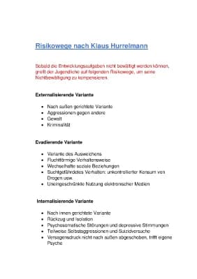 Know Risikowege nach Hurrelmann  thumbnail