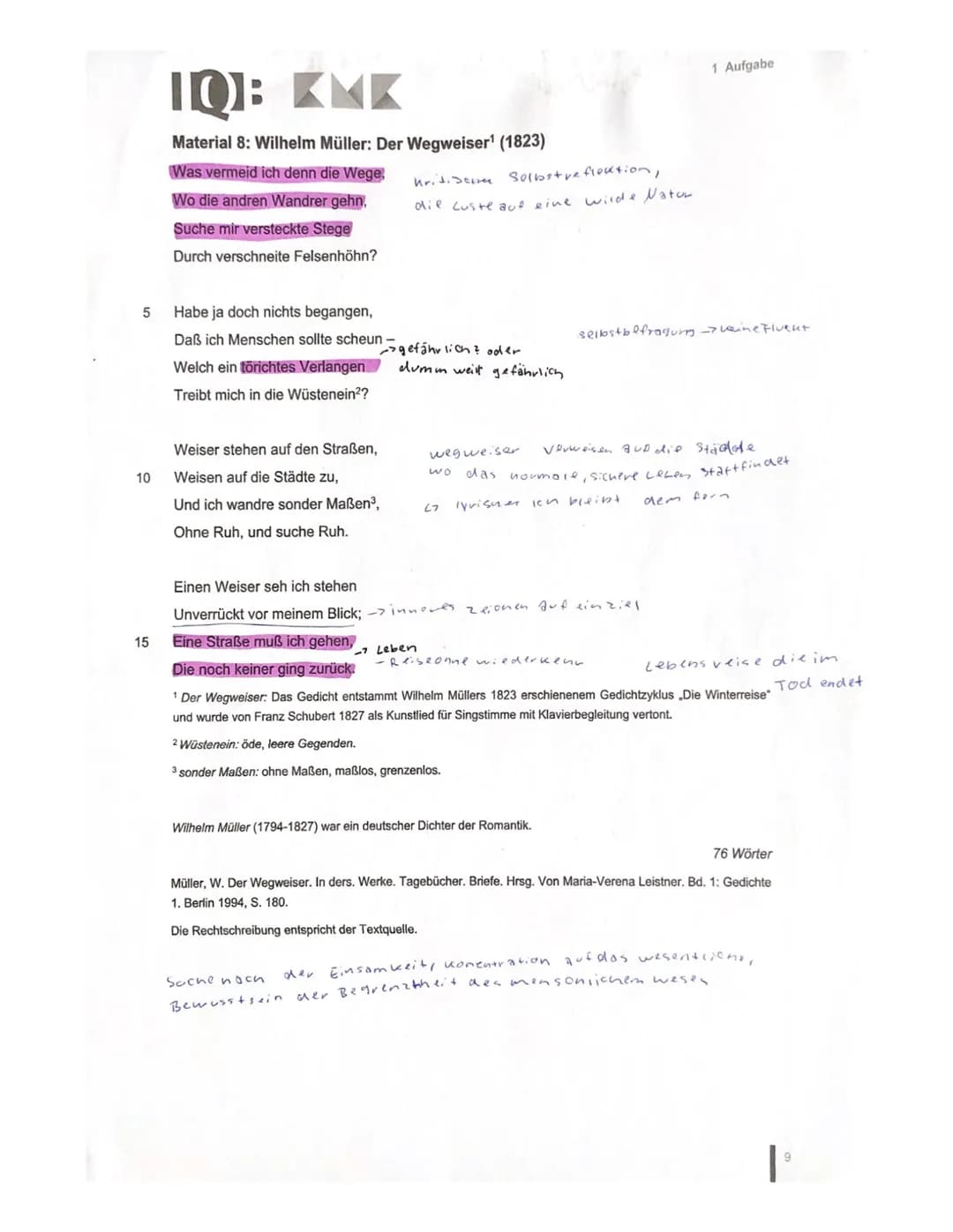Unterwegs - Das Motiv des Reisens in der Literatur der Romantik
Gianna Scholz
Was stellen Sie sich unter dem Begriff "Romantik" vor? Viellei