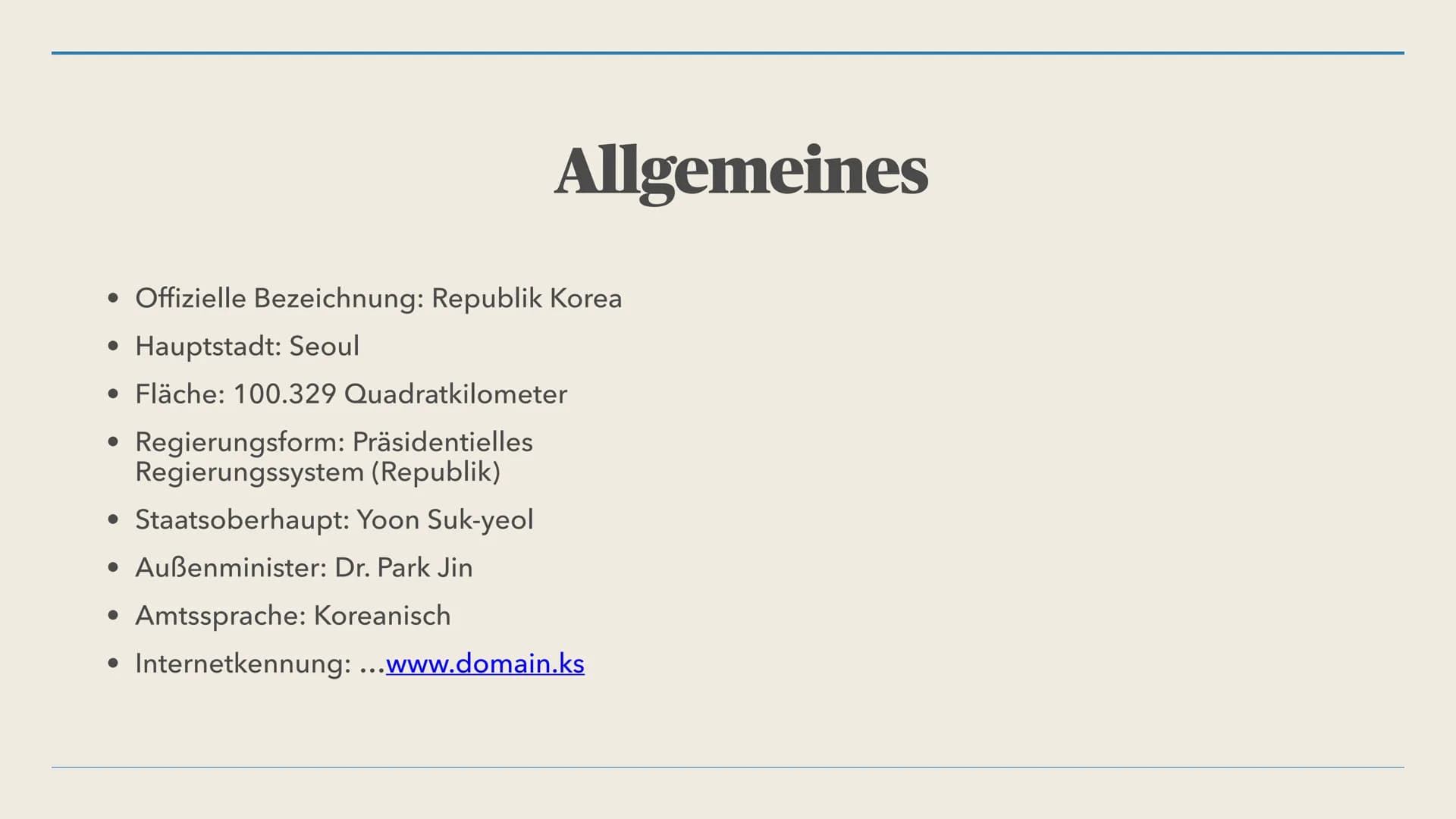 Südkorea
Präsentiert von Elly und Lena
mun
stal
Merapun
esssss Inhalt
-Allgemeine Rahmendaten
-Physische Geographie
-Humangeographie
-Sehens
