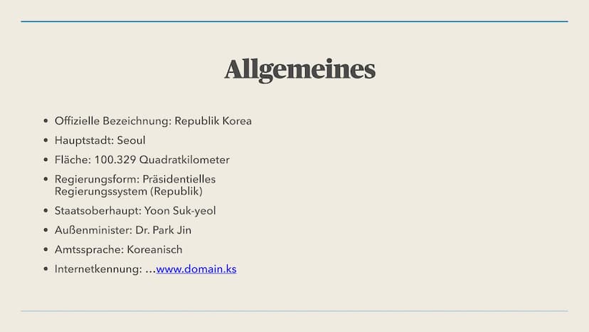 Südkorea
Präsentiert von Elly und Lena
mun
stal
Merapun
esssss Inhalt
-Allgemeine Rahmendaten
-Physische Geographie
-Humangeographie
-Sehens