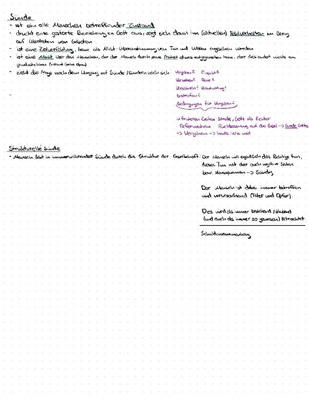 Definition Sünde