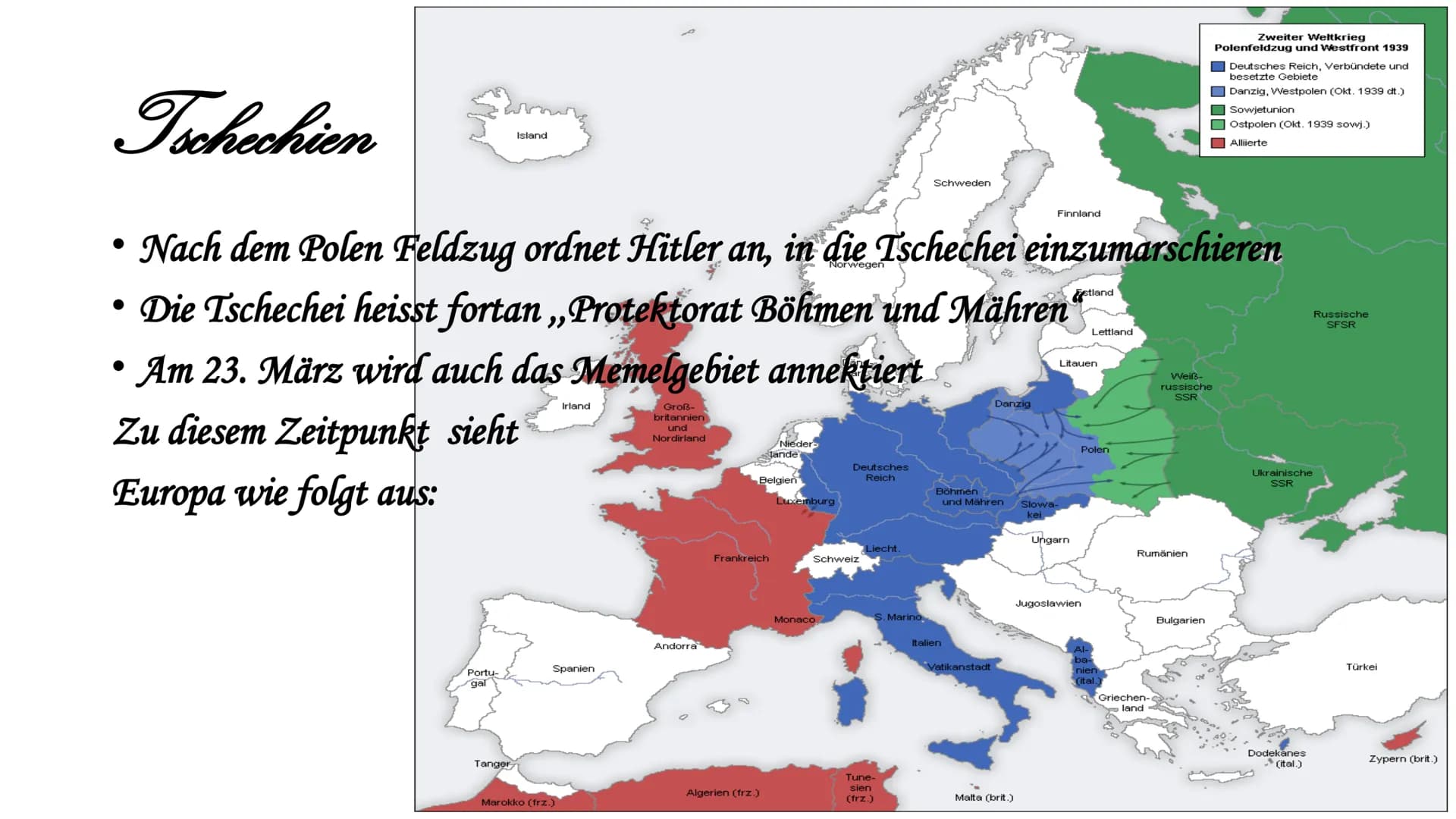 Der 2.
Weltkrieg
(Aus Deutscher Sicht)
Eine Präsentation Benjamin Gäteke
von Zu dieser Präsentation
Fragen bitte am Ende einer Folie stellen