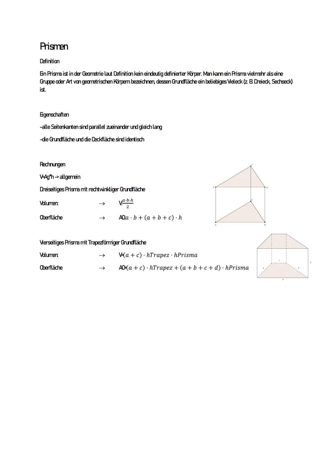 Dreiecke
Nach Seiten
-Gleichseitiges Dreieck
C
a = b = c
-Ungleichseitiges Dreieck
b
A
abfc
-Gleichschenkliges Dreieck
c
a=b²c
Sinussatz
Ber